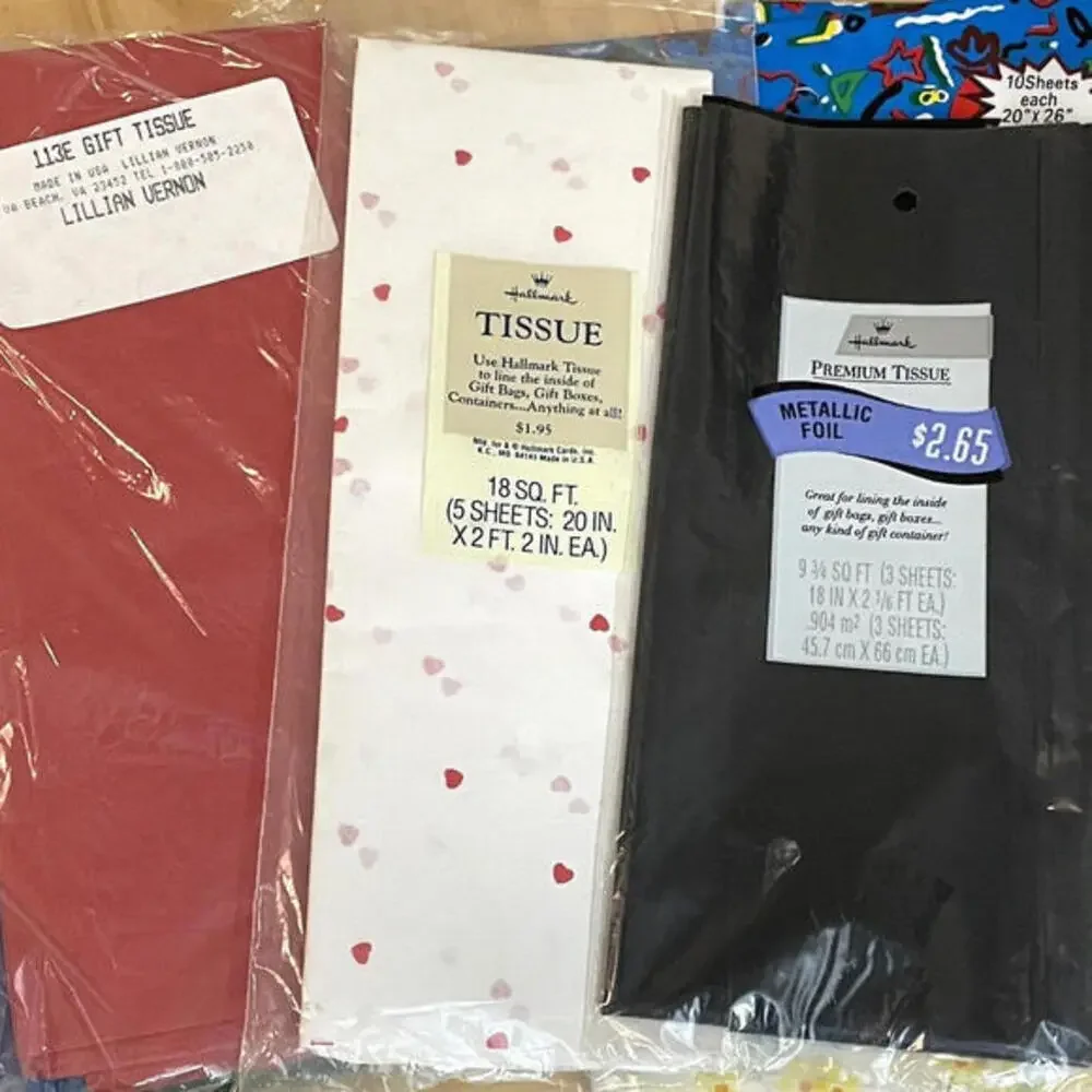 8 POUNDS Vintage Gift Wrap Wrapping Paper Curling Ribbon All‎ Occasions Huge Lot
